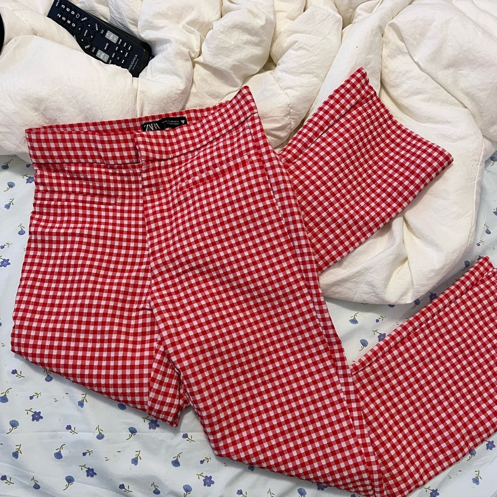 Zara Gingham Panta